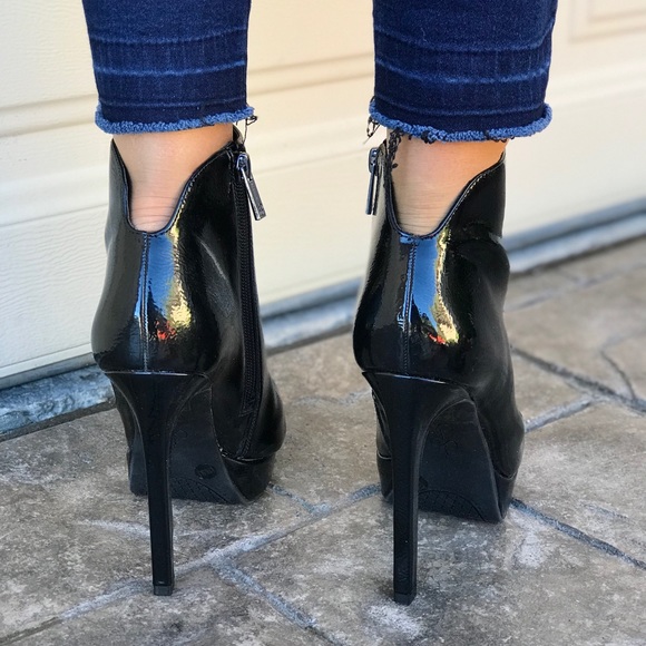 Skyline Patent Platform Boots - Picture 3 of 8